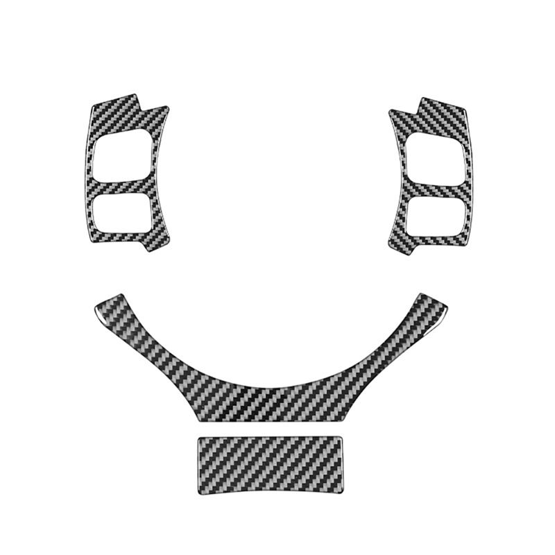 Ingenious-For Lexus RC 2015-2020 Carbon Fiber Car Steering Wheel Control Cover Trim Accessory For RC200T RC300 RC350