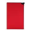 Aluminum Alloy RFID Anti Theft Card Holder Automatic Pop Up Bank Card Box Business Card Case(Red )