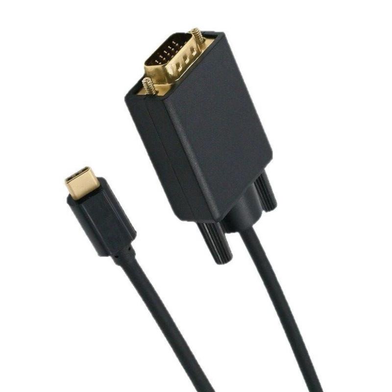 Кабель-адаптер USB 3.1 Type-C на VGA, 1,8 м, для телефона/планшета к проектору/телевизору