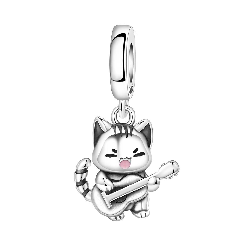 Orstarry 925 Silver Little Bear Pendant Beads Charm Bracelet Jewelry DIY Gifts for Party Animal Lovers