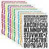 6 Sheets Waterproof Label Stickers 2.5 Inch Decor Sticker High Quality Letter Numbers Stickers