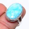 Кольцо из стерлингового серебра 925 пробы с драгоценным камнем Natural Republic Larimar S.8 O1E23