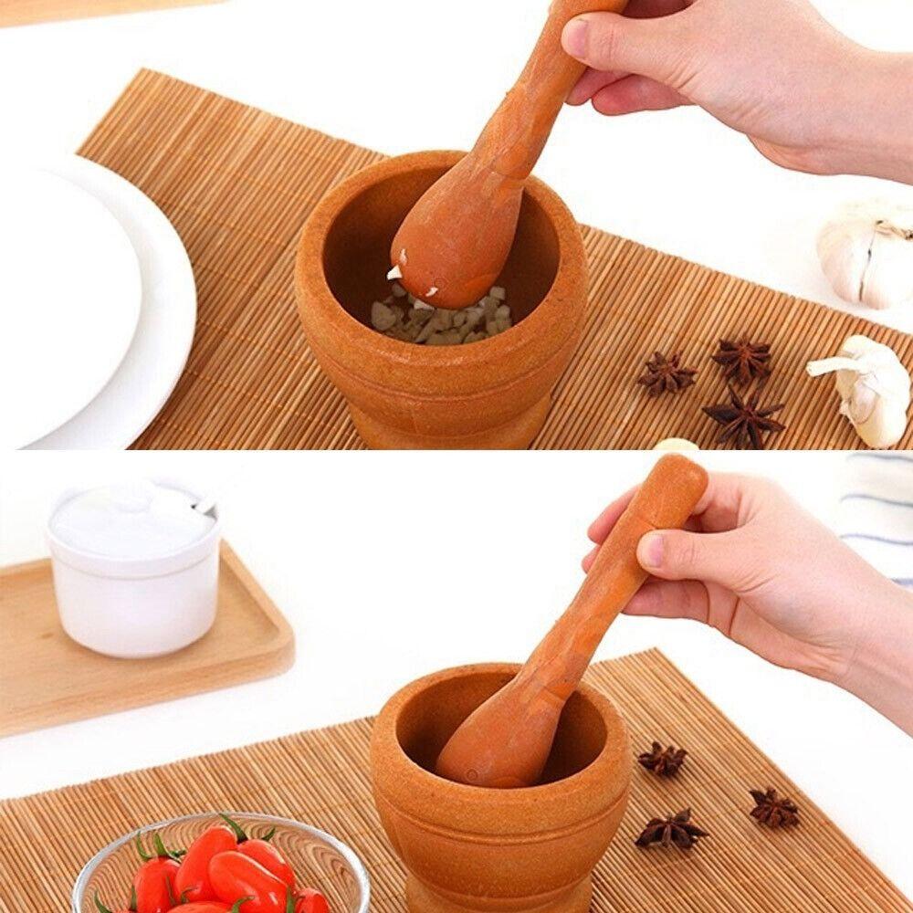 Hand Movement Grinding Bowl Garlic Mashed Garlic Stone Mortar Manual Grinder Household