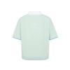MALBON GOLF Crop Half Zip Waffle T-Shirt Light Mint (Woman)