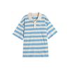 PUMA Striped SS25 WARDROBE ESS Polo Shirt Unisex Light Blue 633857-57