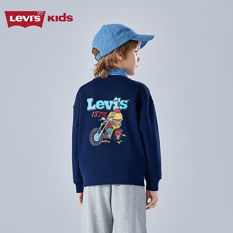 Levi's Детская хлопковая толстовка с принтом