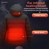 Интеллектуальная куртка из снежной ткани с подогревом через USB, пальто, утеплитель для тела
