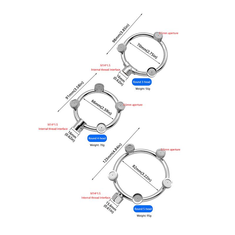 3/4/5 головок M14, электрический распылитель высокого давления для сада, сельского хозяйства, сопла, спринклер, сверхтонкое распыление, распылитель-распылитель