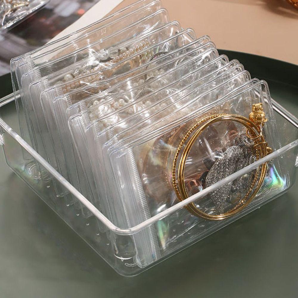 Изысканные упаковочные пакеты для ювелирных изделий Прозрачный мини-подарочный мешочек для ювелирных изделий Ожерелье