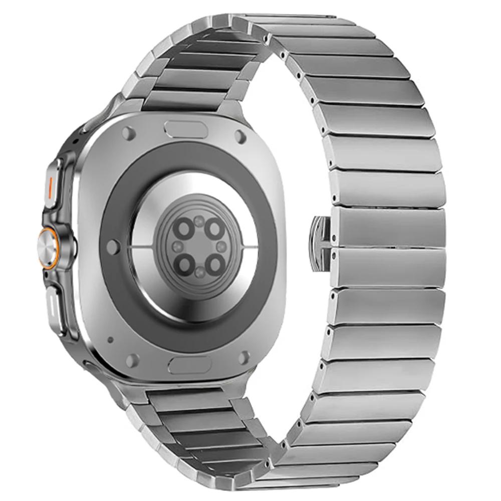 Титановый ремешок для Samsung Galaxy Watch 8 Classic 46мм 8 44мм 40мм Роскошный браслет для Galaxy Ultra 2025 2024 Ремешок для часов