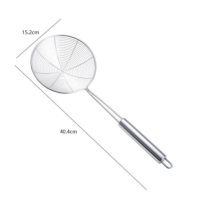 Нержавеющая сталь Ложка для жарки в масле Дуршлаг Сетчатый фильтр Круглый Сетчатый фильтр Совок Сито для лапши и пельменей для кухонных аксессуаров