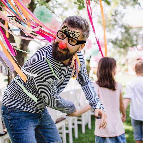 24 шт. бумажные очки, украшения для очков на день рождения, 18, 21, 30, 40, 50, 60, 70-летие, реквизит для фотосессии, очки унисекс