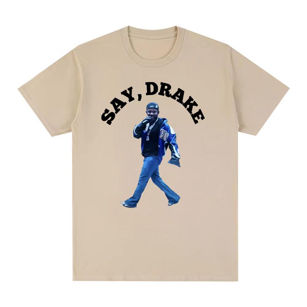 Кендрик Ламар Скажи Дрейку, что они нас не любят Футболки Мужские Женские Футболки Оверсайз Хлопок Уличная Повседневная Свободная Футболка