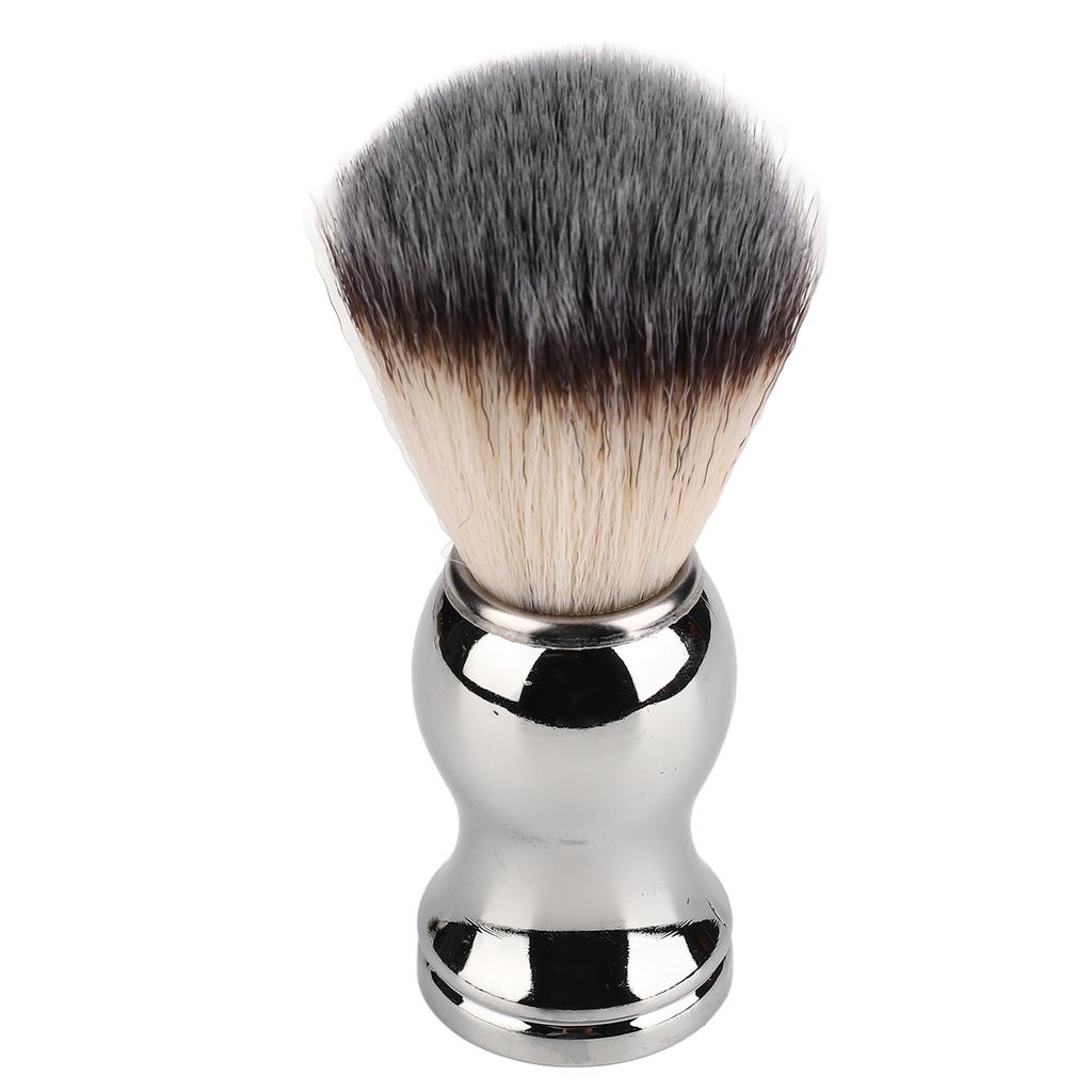 Shaving Brush Strong Cleaning Force Soft Premium Bristles Soft Hand Crafted Shaving Brush with Silver Handle for Home Salons