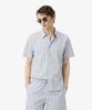 Мужская летняя полосатая рубашка с коротким рукавом LACOSTE Ch2344-56G Zwv