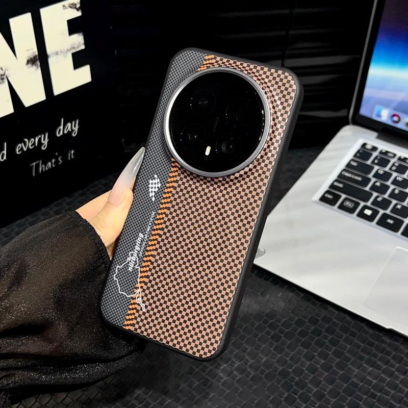 Для Honor Magic8 и Magic 8 Pro Кожаный чехол «Гоночная трасса» MagSafe Присоска Контрастные Цвета Клавиш Рамка для Камеры Покрытие Защищающее от Отпечатков Пальцев