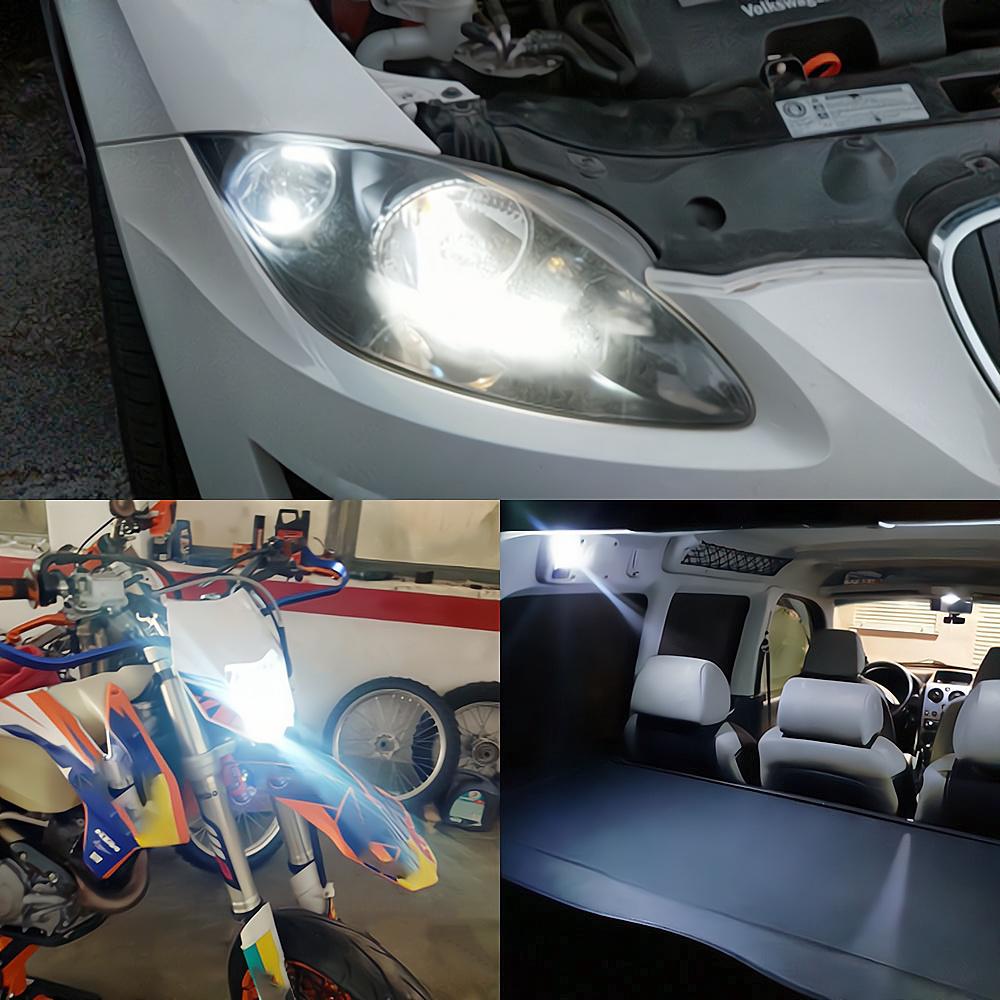 2X W5w светодиодные лампы T10 Canbus 3014 для автомобиля 168 194, указатели поворота, номерной знак, багажник, габаритные огни, лампа белая 12 В 6000 К