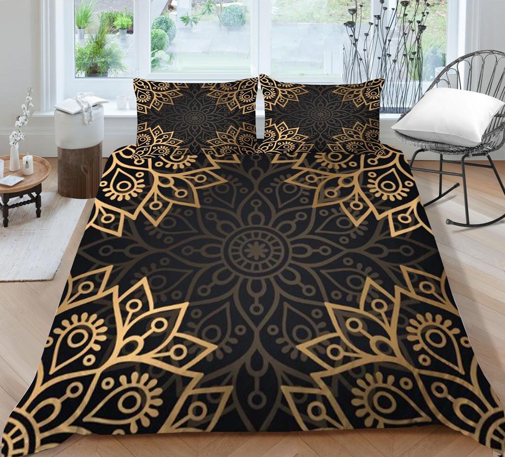 3D Duvet Cover Bohemian Highend Printing Bedding Cover Set Polyester Queen Single Size Boy Girl Luxury Quilt Cover