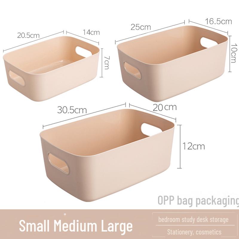 Household Plastic Storage Box for Desktop, Kitchen, Clothing, and Cosmetics, Thickened Design for Organizing Sundries.