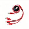 CTCE1 3 - in - 1 Retractable Multi - Charger Cable with Micro USB and Type - C For BMW X1 X2 X3 X5 X4 X6 F20 F10 F07 E70 E46 / Sticke