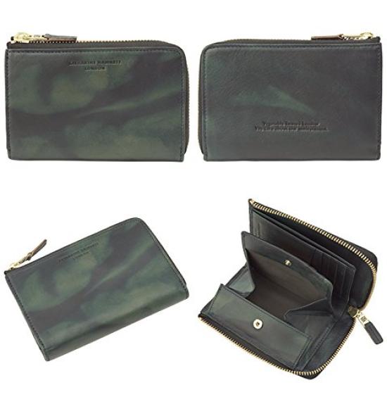 Кошелек Hamnett Luxury Italian Vegetable Tannin Leather FLUID L Zipper Medium Size Box Orange [Catherine London]