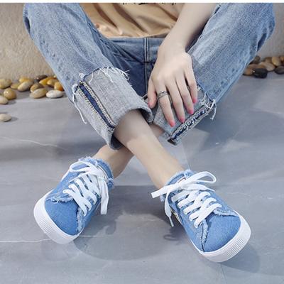 Парусиновые туфли Новые женские весенние белые туфли Туфли на плоской подошве Туфли для ленивых