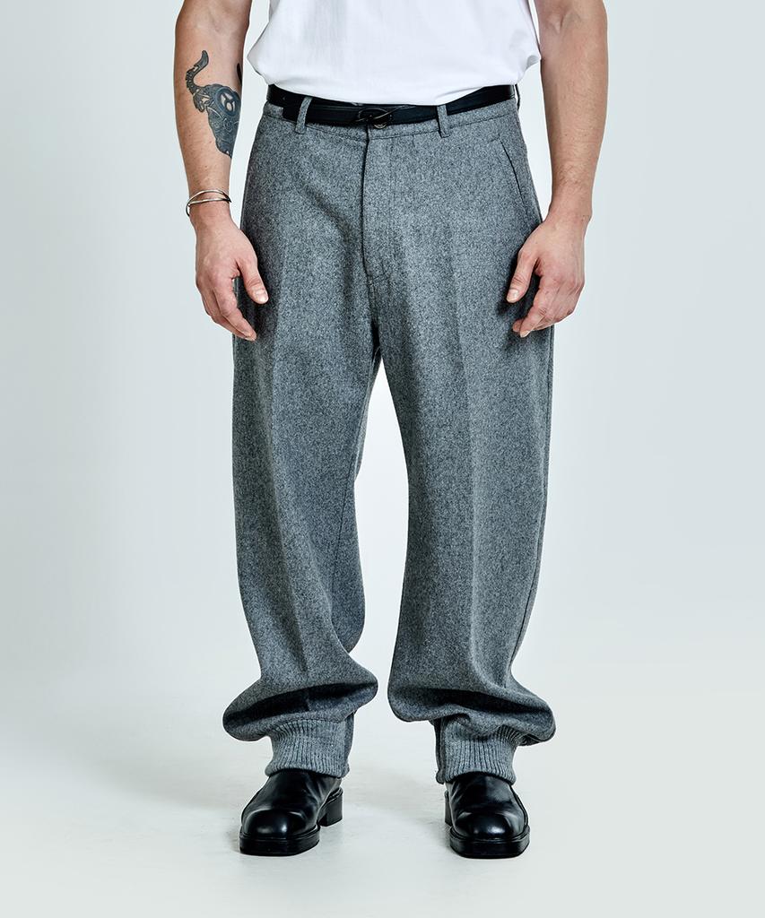 51Peosenteu Wool Pants - Grey
