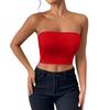 Women's Fashion Sexy Neckless Slimming Tank Top Outer Wear Solid Color Tank Top
