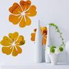Home Decor 3D Mirror Wall Stickers Quote Flower Acrylic Decal Home DIY Art