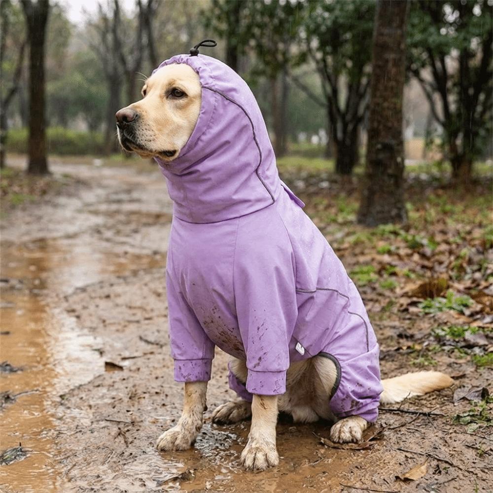 Breathable Pet Waterproof Clothes Windproof Dog Rain Jacket Dog Windbreaker Rainy Day