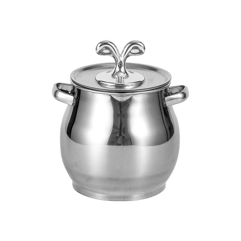 New 1.5/3.5L Oil Filter Pot Large Capacity Stainless Steel Cooking Oil Strainer Lard Strainer Grease Keeper Oil Bottle Kitchen