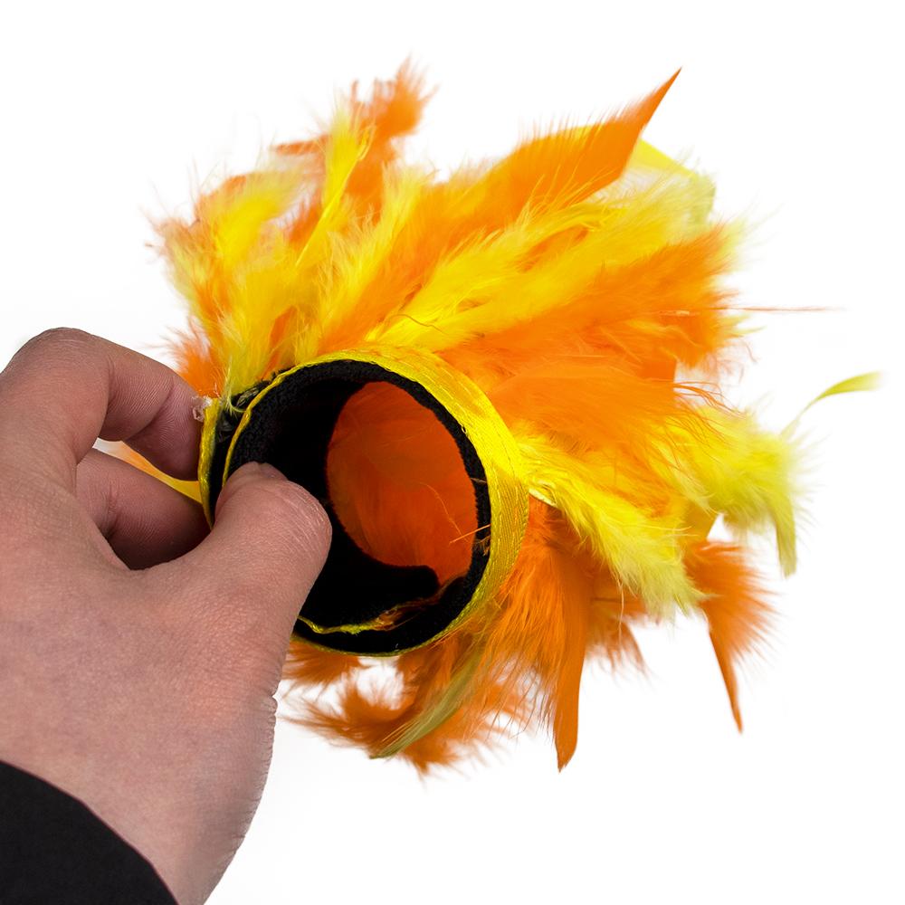 Ostrich Feather Cuff Wrist Sleeve Women Real Fur Ostrich Feather Cuffs Feather Cuff Snap Bracelet Clap On Satin Shirts Elegant