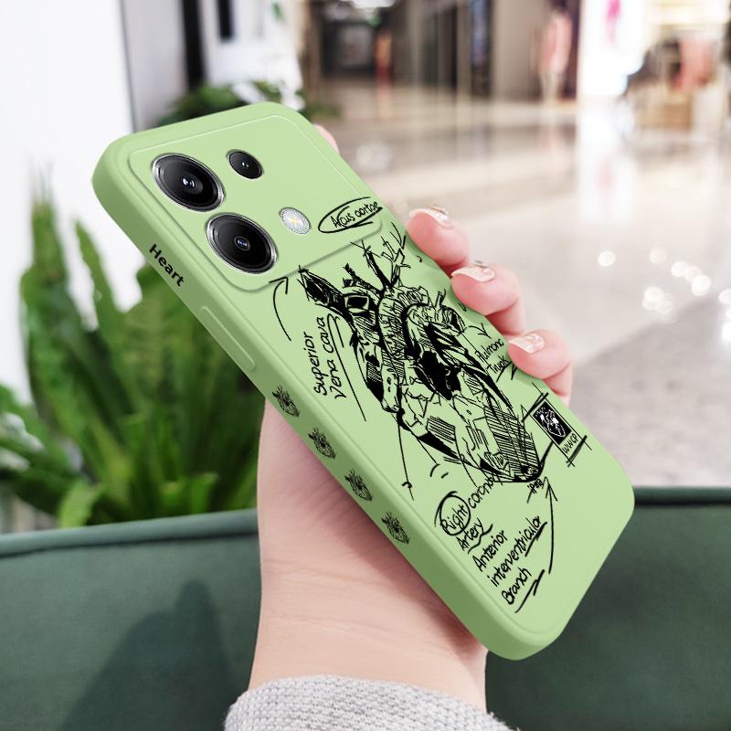Чехол для телефона 'Эскиз Сердца' для Xiaomi Poco X6 F6 M6 M5 M5S F5 X5 F4 X4 M4 F3 M3 X3 Pro 4G 5G GT Силиконовый Чехол
