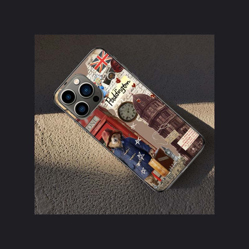 Cute P-Paddington Bear Phone Case For Iphone 16 15 Plus 13 12 Mini 17Air 16E 11 14 Pro 17 Pro Max Cover Shell Coque Soft Clear C
