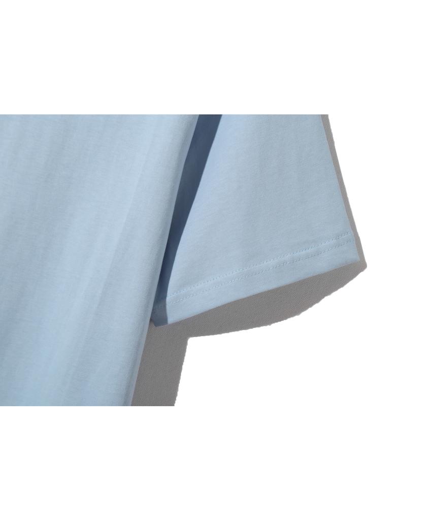 BASEMOMENT Layered Essential T-Shirt Sky Blue