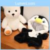 Adorable Jointed Penguin Medal Bear Plush Doll With Removable Outfits Perfect For Children And Collectors