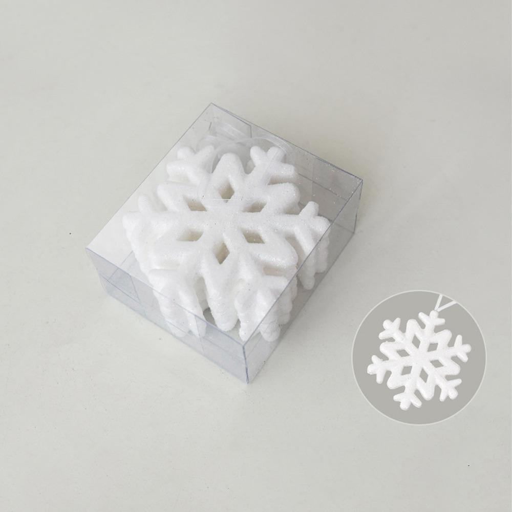 Флокированный Рождественский Подвесной Кулон Елка Белый Медведь Снежинка Подвесной Кулон Домашнее Украшение