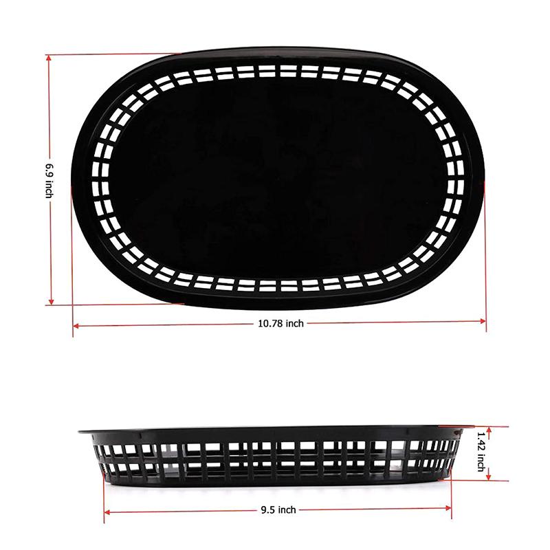 Картофель фри Гамбургер Корзина для собак Фастфуд Пластиковый поднос Сервировочные подносы Рестораны Принадлежности