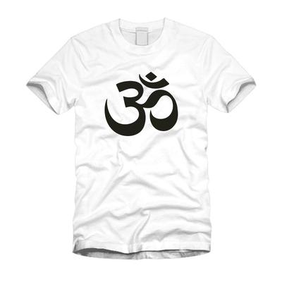 Йога Знак ОМ АУМ Символ Буддийский Дзен YOGA - Крутая Расслабляющая Белая Футболка