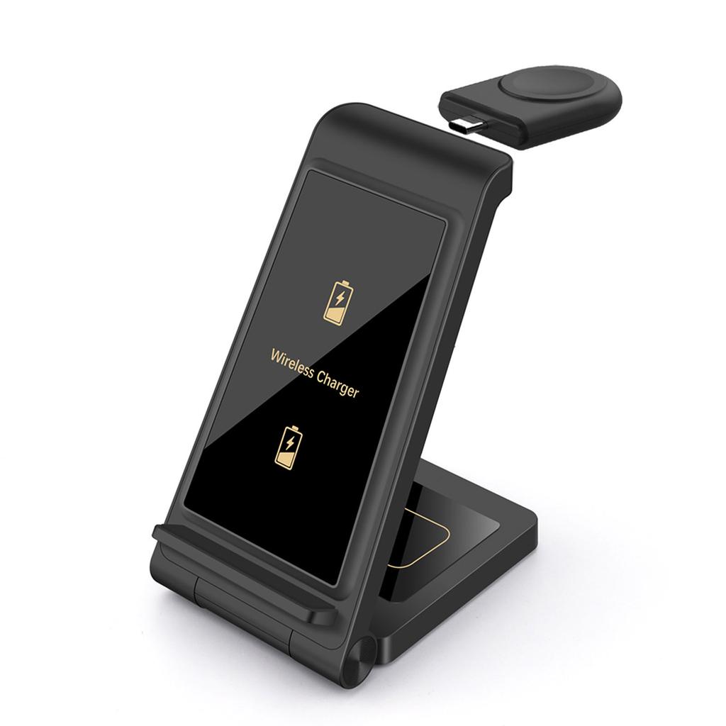 30 Вт 3 в 1 беспроводная зарядная подставка для Airpods Pro Apple Watch 9 8 складная док-станция для быстрой зарядки для iPhone 15 14 13 12 11