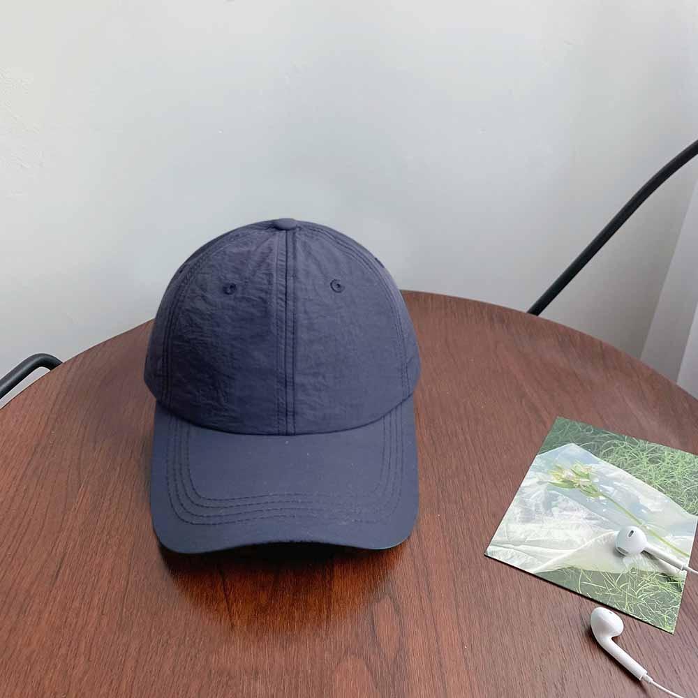 Solid Color Solid Color Sun Hat Korean Style Peaked Cap Quick-Drying Baseball Cap Girl