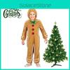 Очаровательный детский костюм пряничного человечка на Рождество для косплея, боди