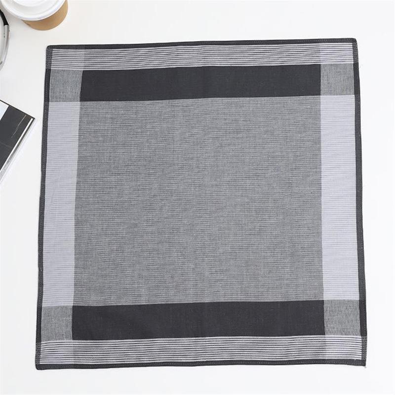 3 шт. Хлопок 43x43 см Элегантные мужские носовые платки для вытирания пота Свадебные принадлежности Пряжа-окрашенная клетка Не линяют Квадратные носовые платки
