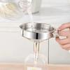 Stainless Steel Kitchen Funnel Food-Grade Removable Filter Mini Metal Kitchen Funnel for Transferring Essential