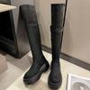But Knee-high Boots, Women's Boots, Popular In 2025, High-end Sense, Versatile Temperament, Long Legs, Foldable Medium Boots