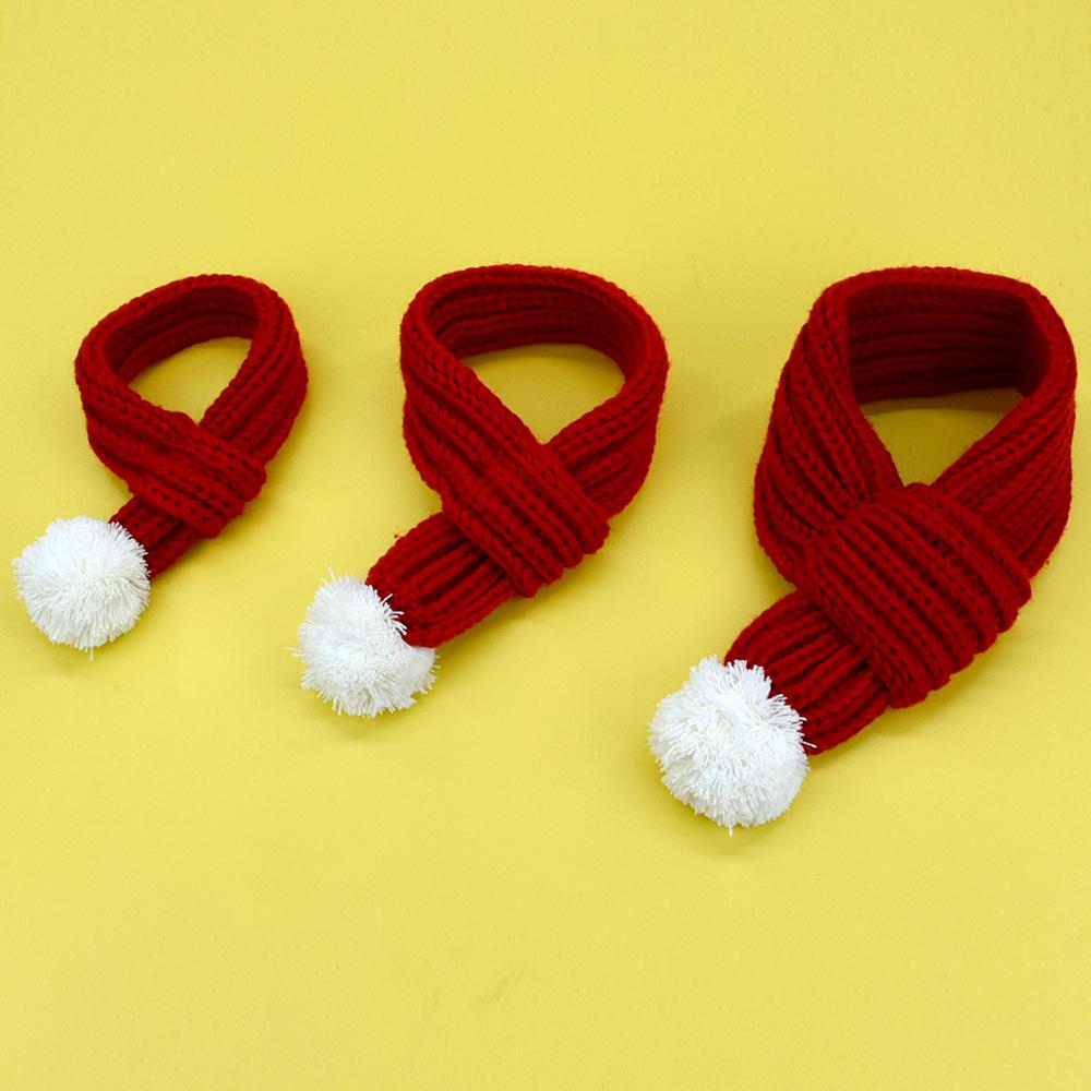 New Pet Christmas Knitted Scarf, Cat and Dog Scarf.