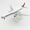 20 см Коллекционная модель B777 Самолет Turkish Airlines Литой металлический сплав 1/400 Масштаб Самолет Авиационный орнамент с подставкой для самолета