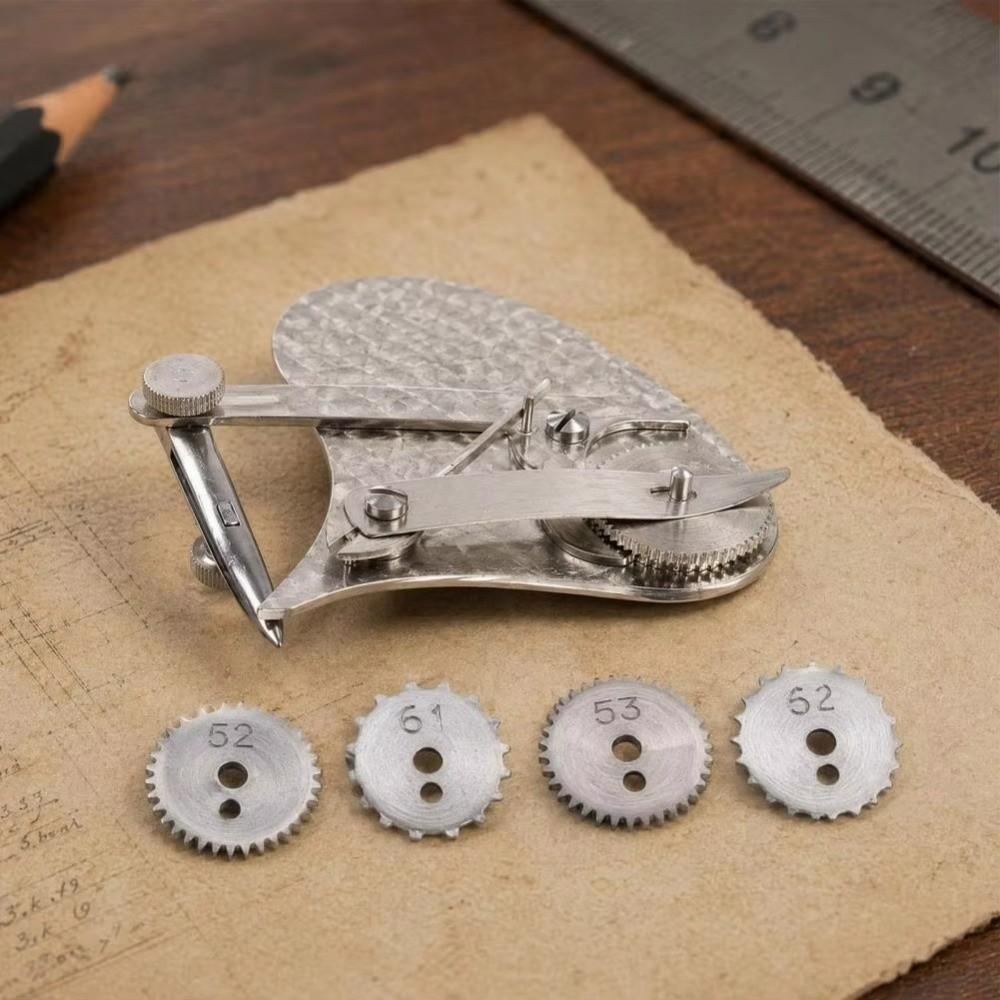 Dual Mode Dotting Pen Set Hand-hammered Texture Dashed Lines Pen Drawing Scriber for Architects