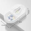Portable Medicine Splitter Box 2 In 1 Powder Tablet Grinder Travel Medicine Pill Box  Pills