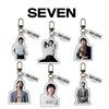 Акриловый брелок Jung Kook SEVEN Solo, Двусторонний брелок с концепт-фото Jungkook, Милый подвеска на сумку, Мерч айдола, Подарок для фанатов K-pop ARMY